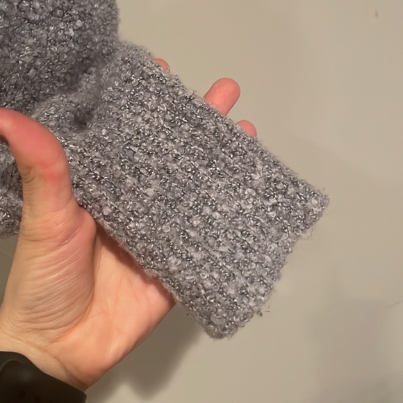 Cropped Cozy Shrug Cardigan Wild Fable Lilac Purple Fuzzy V-Neck Sz Small - Picture 5 of 5